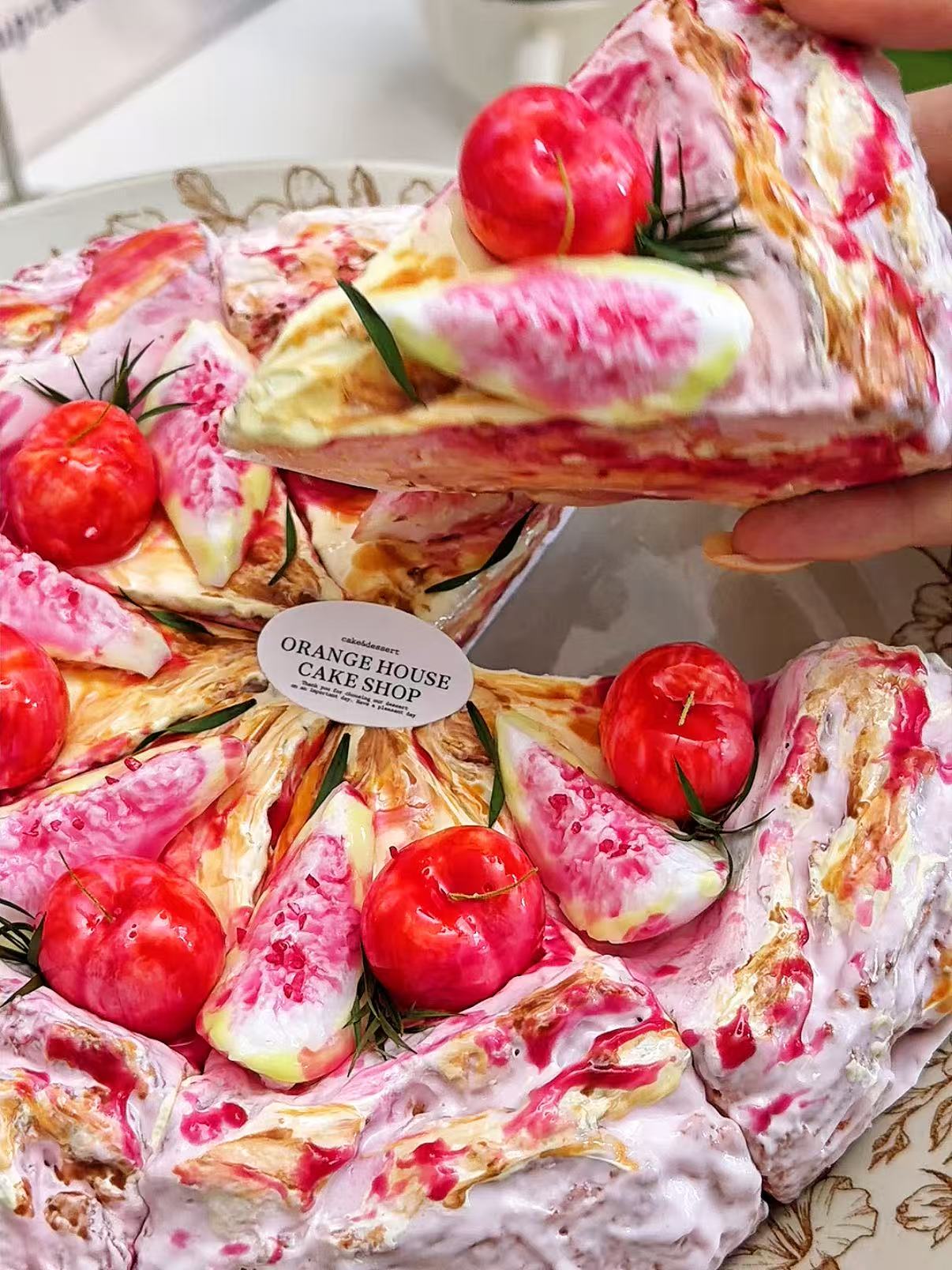 Cake-Cherry Fig Basque Squishy (1 pc)