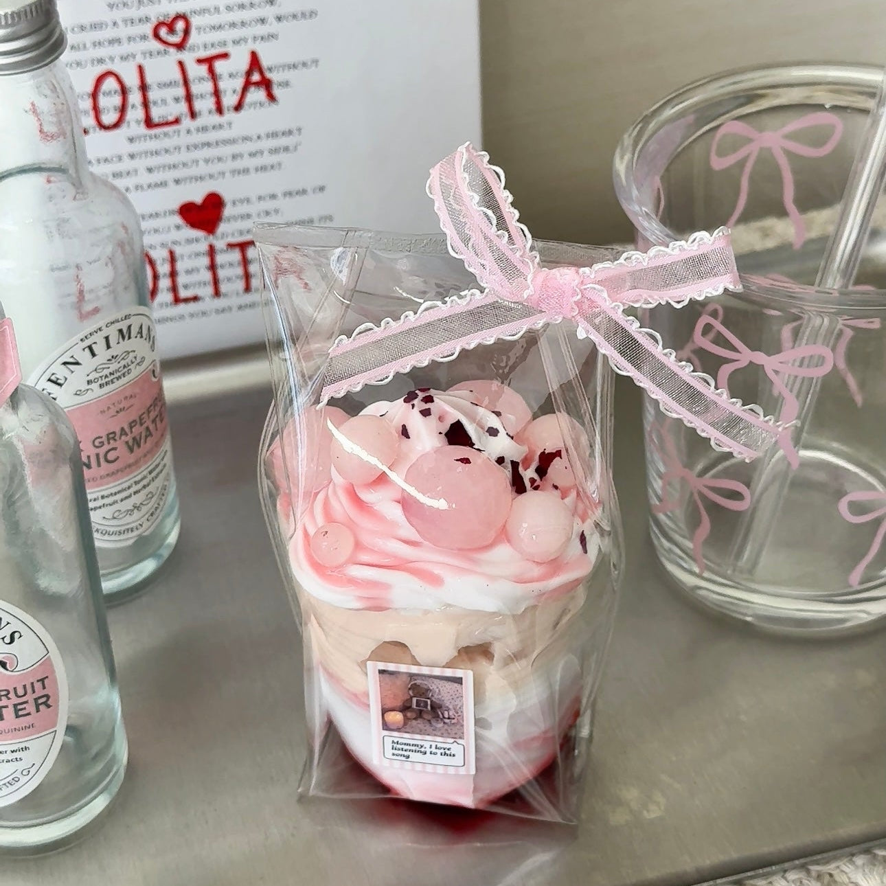 Beverage-Rose Lychee Cup Squishy
