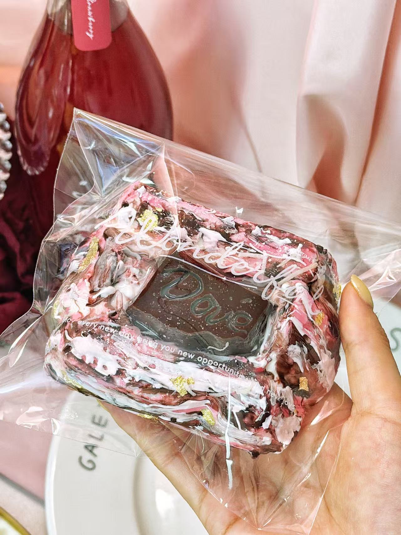 Bread-Dove Rose Chocolate Sandwich Squishy