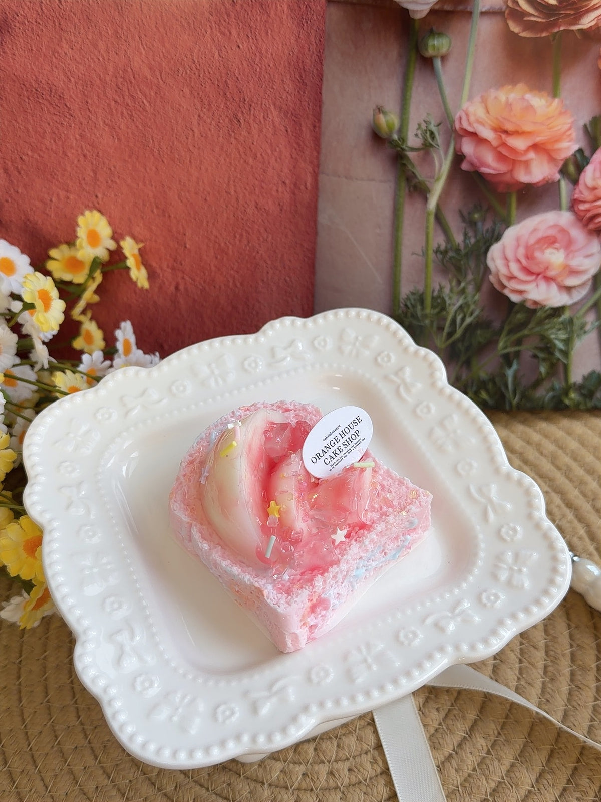 Orange Peach Mini Toast Squishy – Sweet Pink Dessert Bread Slow Rising Squishy