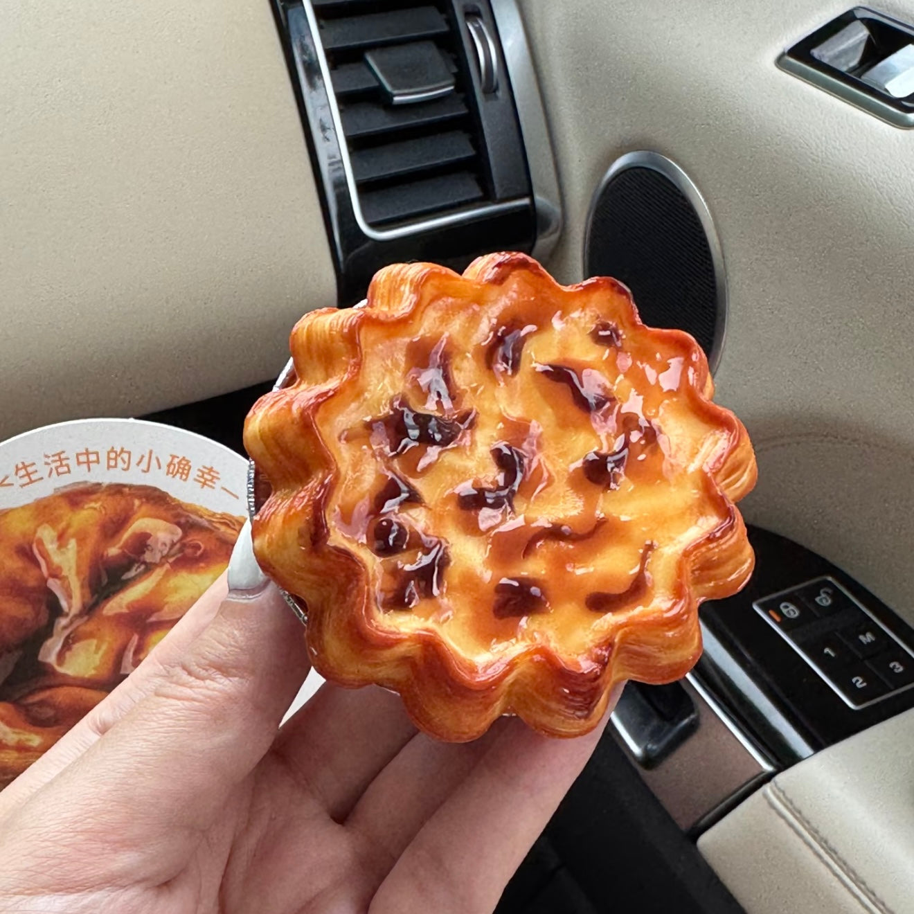 Dessert-Flaky Caramel Custard Tart Squishy