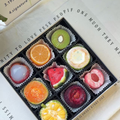 ORANGE Fruit Collection Squishy Gift Box – 9-Piece Realistic Fruit Slice Squishy Set