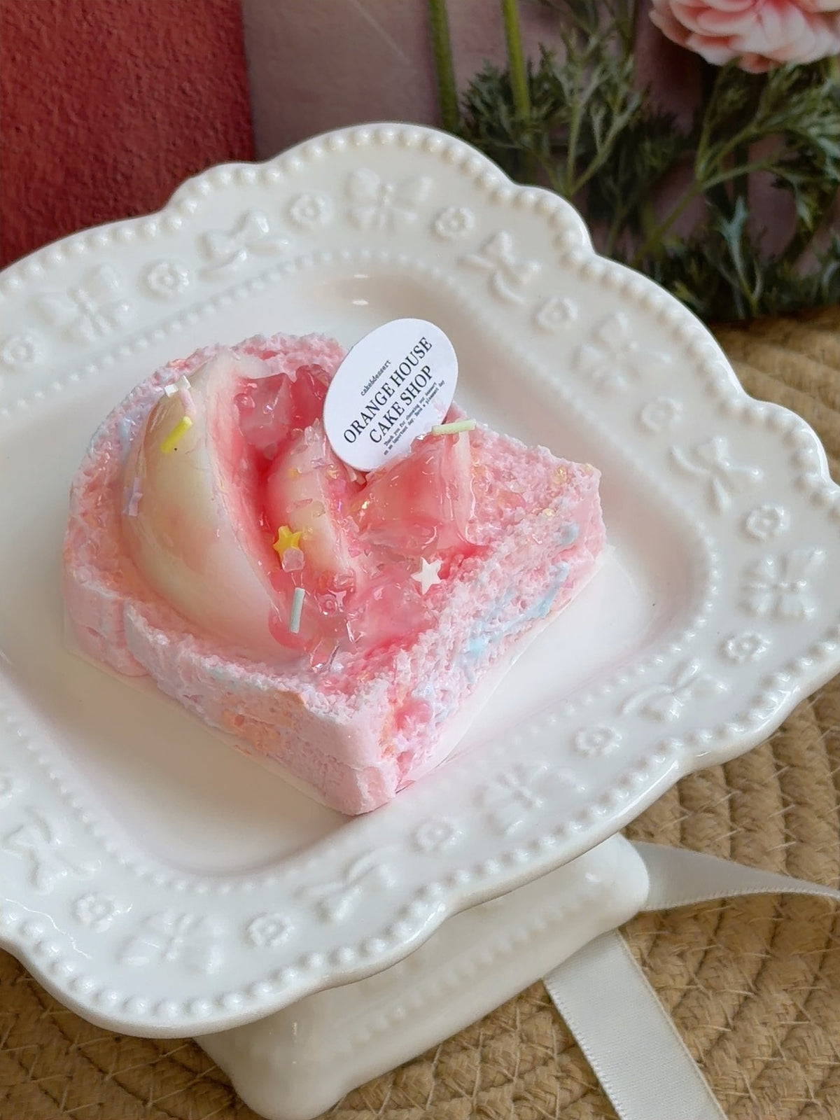 Orange Peach Mini Toast Squishy – Sweet Pink Dessert Bread Slow Rising Squishy