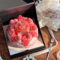 Orange House Giant Strawberry Cake Squishy – 4-Inch Birthday Cake Squishy with Gift Box Set
