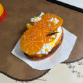Orange Cream Tart Squishy – Soft Slow-Rising Handmade Dessert Replica