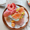 Orange Dreamy Peach Lava Toast Plate Squishy 🍑 – Giant Handmade Dessert Squishy